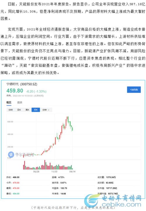 新能源概念股表现分析与天能股份稳中求进